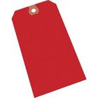 Advantag Étiquettes Vierges - Taille 8 - 6-1/4 po X 3-1/8 po - Rouge - Paquet de 1000-Étiquettes de papier non couché, épaisseur 10 points, avec trous 1/4 po