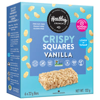 Carrés croustillants à la vanille Healthy Crunch - 22 grammes - paquet de 6-Approuvé pour l’écoleMD