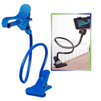 Exian - Support de téléphone, bleu-Support à pince pour téléphone portable