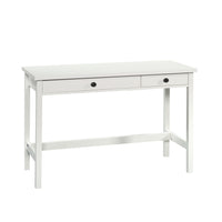 Sauder 47"W La Collection County Line Bureau - Finition Soft White-Surface de travail spacieuse pour ordinateur portable, bloc-notes et lampe