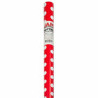 JAM Paper -  Papier cadeau – Papier cadeau à pois – 25 m² par rouleau – Rouge à pois blancs – 2/paquet-Taille : 25 pieds carrés par rouleau