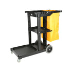 Globe Commercial Products - Chariot de Concierge Standard - Noir -Accueillir la plupart des tailles de seau et d'essore