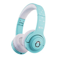 Planet Buddies - Écouteurs sans fil pour Enfants - Bleu/Blanc (Manchot)-Écouteurs sans fil supra-auriculaires pour enfants