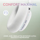 Logitech G735 Casque gamer sans fil avec Bluetooth - éclairage RVB LightSync personnalisable - Blanc-Jeu multi-écrans : casque gamer multi-appareils conçu pour jouer, connexion PC, mobile, entrée AUX avec flexibilité de jeu de qualité pro Logitech LightSpeed sans fil, Bluetooth ou 3,5 mm filaire
