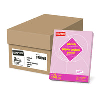 Staples - Papier à copies recyclé à 30 % - couleurs pastel - lettre - 8 1/2 po x 11 po - lilas - 5000 Feuilles-8 1/2 po x 11 po