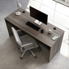 Sauder 59"W La Collection Affirm Bureau - Finition Hudson Elm-  Le bureau peut être fixé sur le côté gauche ou droit du Retour de Bureau 427413 de 42 po, Bureau 427414 de 48x24 po, ou Bureau 427422 de 72x24 po