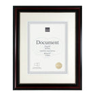 Kiera Grace – Cadre pour document Lucy, 11 x 14 po, encadré de 8,5 x 11 po, brun foncé, perlage doré, 8/paquet (PH43820-1MC)-À deux tons et perlage doré