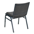 Flash Furniture – Chaise empilable robuste à revêtement Hercules rembourrée de 3 po, gris, 4/pqt-Capacité de poids de 550 lb