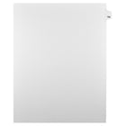 Markmaker - Intercalaires imprimes Legal, Blanc, 1/25th coupe, format lettre, sans trous, 25 tabs/PQT, 5 PQT/Boite, Numero 152-Intercalaires imprimes Legal