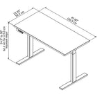 Bureau debout à hauteur réglable, 48po, hansen-5