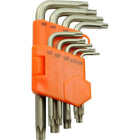 Dynamic Tools – Jeu de 9 clés hexagonales Torx, T10 - T50-Comprend : T10, T15, T20, T25, T27, T30, T40, T45, T50