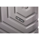 TOSCANO RIGOROSO Bagage à main rigide 20 po - Argent titane-Système de roues détachables Dual Glide Tech