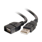 C2G – Câble d’extension USB 2.0 A mâle vers A femelle, 1 m/3,2 pi, noir-Augmentez la portée de votre câble USB A/B