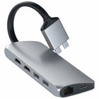 Satechi Adaptateur USB-C Double MultimEdia - Gris sidéral-Affichage HDMI 4K étendu sur deux moniteurs