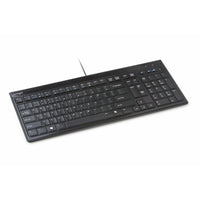 Kensington - Clavier filaire Slim Type - noir-Profil de clavier mince à seulement 0,75 pouce d'épaisseur