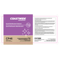 Coastwide Professional - Étiquette secondaire, Quat Nettoyant Desinfectant CP46-À utiliser sur un contenant secondaire