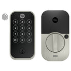 Yale - 420 Assure Lock 2 Touch avec Wi-Fi - À clé - Nickel satiné-Déverrouillez avec votre empreinte digitale avec une précision de 99 pourcent et un temps de reconnaissance inférieur à 0,5 seconde
