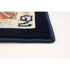 eCarpetGallery Tapis Qashqai Bleu Marine Fonce, Bleu Pale  2'8" x 10'0"-Style Borde, Geometrique, Traditionnel
