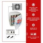 Coors Light - Glacière/réchaud portable de 12 canettes-Construction ceinturée d’acier