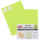 JAM Paper Sceaux autocollants ronds, 1,67 po dia., couleurs variées tendance, 4 paquets de 120 unités (147627Fassrt)-Couleurs variées