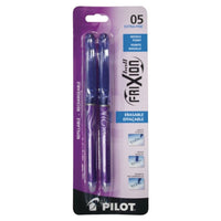 Pilot - Stylo à bille Frixion Point à encre gel effaçable - 0,5 mm - pointe très fine - violet - paquet de 2-Pointe de 0,5 mm