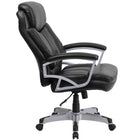 Flash Furniture - Fauteuil direction pivotant HERCULES Big and Tall, capacité de 500 lb, cuir noir (GO18501LEA)-Rembourrage en LeatherSoft noir