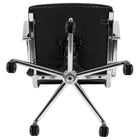 Flash Furniture Chaise De Bureau Pivotante Exécutive Nervurée Leathersoft-Noir (BT20595M1BK)-Réglage pneumatique de la hauteur du siège