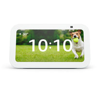 Amazon - Echo Show 5 (3e génération, version 2023) Écran intelligent - Bleu nuage-Réglez des alarmes et des minuteries, dormez profondément avec une liste de lecture relaxante, commencez votre matinée avec une routine pour la maison intelligente, le tout avec votre voix