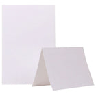 Jam Paper Cartes vierges à plier avec cadre fini lisse, 5 x 6 5/8 po, ivoire, 50/pqt-Ivoire