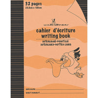 Louis Garneau - Cahiers d'écriture avec interlignes pointillées, 9 1/4 po x 7 1/4 po, 32 pages, orange, paq./48-Cahiers d'écriture avec interlignes pointillées, couverture laminée et papier épais