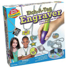 Small World Toys – Jouets créatifs Etch-A-Tag Engraver (SWT9725478)-Grave votre design ou votre nom sur l’étiquette en métal ou sur une breloque