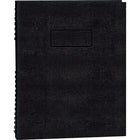 Blueline® - Agenda NotePro quotidien sans date, 9 1/4 po x 7 1/4 po, noir, bilingue-Planification quotidienne sans date sur la page à gauche; page à droite réglée pour notes