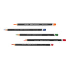 Derwent - Crayons Procolour boîtier, paquet de 12-Cet ensemble de 12 couleurs comprend :  jaune bouton d'or, chrome foncé, rouge primaire, rose cerise, violet impérial, bleu de Prusse, bleu spectre, vert herbe, terre d'ombre brûlée, ocre brune et noir ivoire