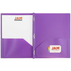 JAM PaperMD – Chemise biodégradable avec fermoir, violet, paquet de 12-12 par paquet