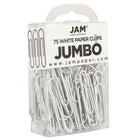 JAM Paper – Trombones géants, blanc, 6 paquets de 75, total de 450 (2184934g)-Métal