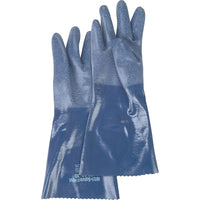 Showa Best Glove - Gants Doublés De Tricot Nitri-Solve Nsk24, Taille 10/Grand, 14po Lo, Nitrile, paquet de 12-Style de poignet Dentelé