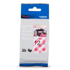 Brother TZEMPRG31 Ruban vichy rouge avec texte noir authentique pour étiqueteuses P-touch, 12 mm de largeur-Ruban TZe laminé de 12 mm vichy rouge avec texte noir pour étiqueteuses P-touch de Brother