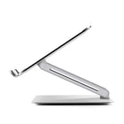 ShoppingAll - Support ergonomique réglable pour ordinateur portable - Argent --La conception pliable peut être utilisée partout dans votre maison et au bureau. Prenez-le pour le transporter en voyage.