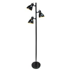 Simple Designs – Lampe de sol à incandescence, noir (LF2007-BLK)-Fini noir