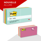 Post-it - Feuillets, collection Bistro sur la plage, 3 po x 3 po, 100 feuillets/bloc, paquet de 12-100 feuilles/bloc, Paquet de 12 blocs