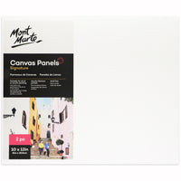 Mont Marte - Panneaux de toile de 10" x 12" - paquet de 12-Facile à transporter et à encadrer, ces panneaux sont les moins probables à être endommagés que la toile étirée