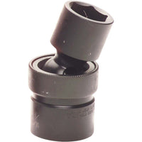 Gray Tools – Douille à choc 6 pans standard, prise 10 mm x 1/2 po, douille cardan, noir-Taille : 10 mm