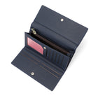 Champs - Portefeuille extensible trifold RFID - Marine-1 poches à fente