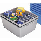 Quantum Storage Systems - Contenants Emboîtables Quantub, 19po La X 24-1/2po P X 9,5po H, Gris, paquet de 2-Couleur Gris