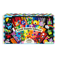 Smarts & Crafts - Trousse de fourniture d'arts-Comprend : 120 cure-pipes de couleurs unies, 40 cure-pipes à rayures, 40 cure-pipes de couleurs métalliques, 16 cure-pipes en spirale, 6 cure-pipes géants, 100 pompons de couleurs unies, 60 pompons scintillants, 24 pompons multicolores, 60 feuilles de feutre de couleurs unies, 14 feuilles de feutre scintillantes, 10 g de mélange de paillettes, 60 yeux remuants aux couleurs de l'arc-en-ciel, 52 yeux remuants noirs et blancs, 48 bâtonnets en bois aux couleurs de 