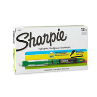 Surligneurs Sharpie genre stylo à encre liquide, pointe biseautée – vert – Paquet de 12-Niveau d’encre visible… vous permet de prévoir quand vous en manquerez!
