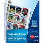 Avery® – Pochettes protectrices pour cartes de collection, translucide, paq./10-Protège votre collection contre le maculage, la saleté et les égratignures