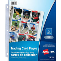 Avery® – Pochettes protectrices pour cartes de collection, translucide, paq./10-Protège votre collection contre le maculage, la saleté et les égratignures