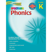 Carson Dellosa Spectrum "Phonics" classeur, année K-Renforcez les nouvelles compétences de votre enfant de la maternelle avec Spectrum Phonics