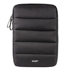 Gry Mattr - Étui pour ordinateur portatif matelassé, noir-Matelassage en nylon noir mat